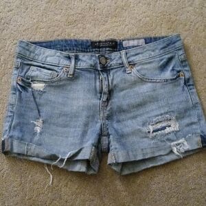 AEROPOSTALE MIDI DISTRESSED SHORTS